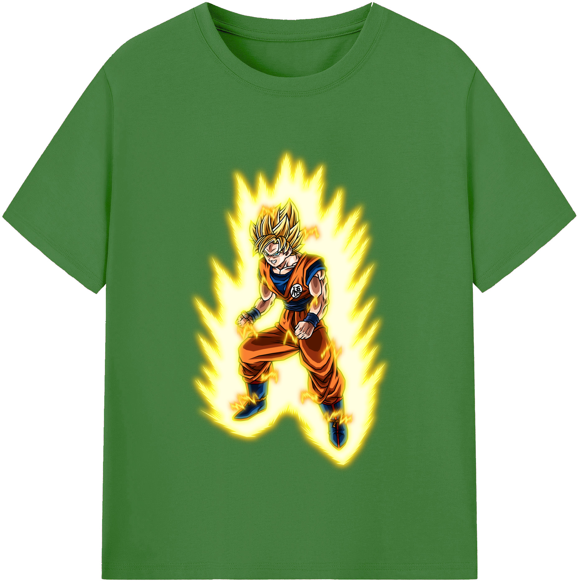（画像用） ドラゴンボール 孫悟空（そん ごくう）Son Goku カカロット DRAGON BALL Kakarotto レディースカジュアルプリントTシャツ（綿100％）